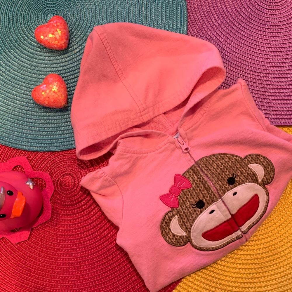 Baby Starters Girl Pink Hoodie - Picture 3 of 5
